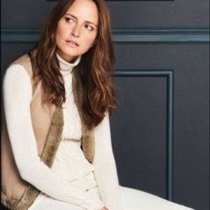 J.McLaughlin Alina Reversible Fur Trim Vest